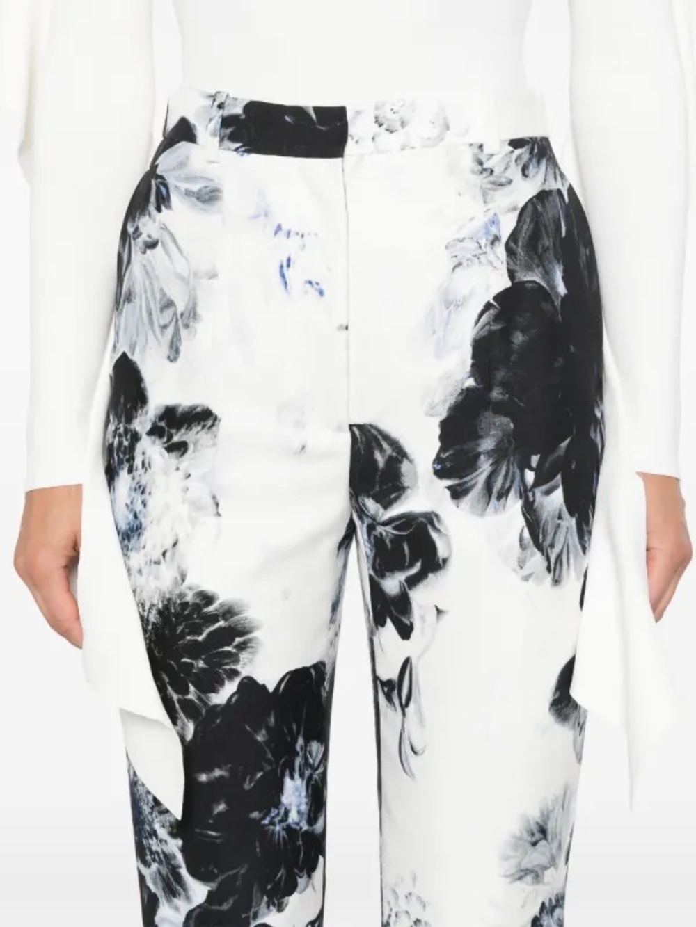 Alexander McQueen X-ray Flower Satin Pant - Picture 5 of 14